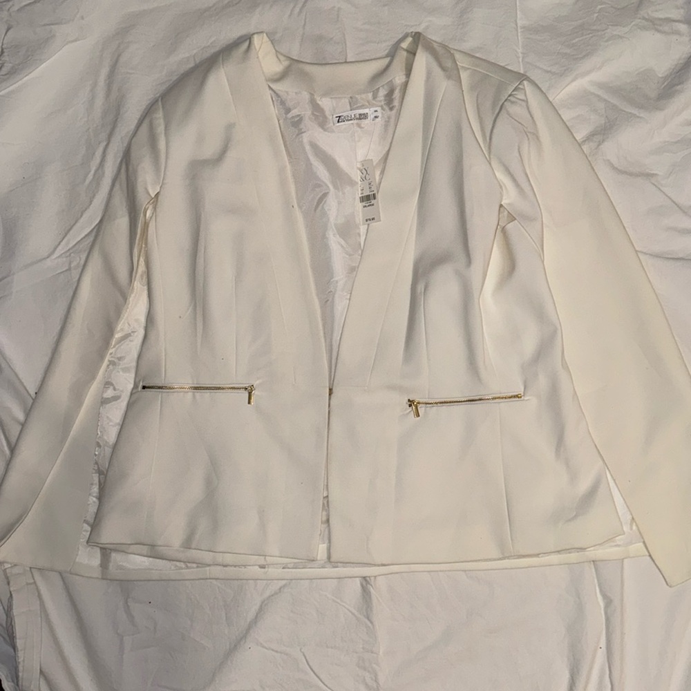 White Blazer Cape